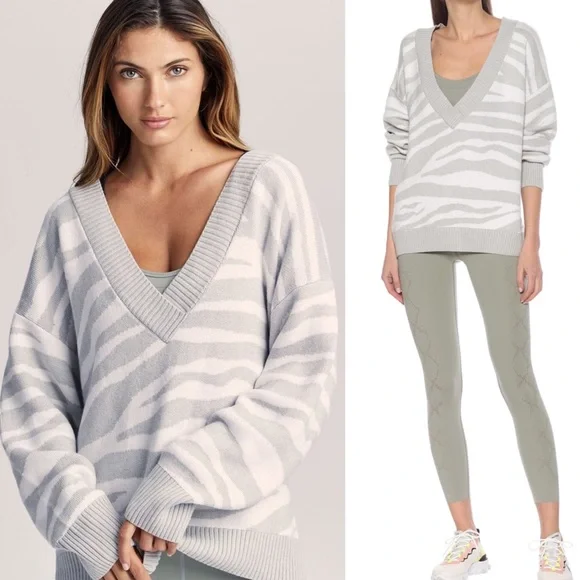 Varley Calvert Sweater Tiger Grey - Picture 1 of 9